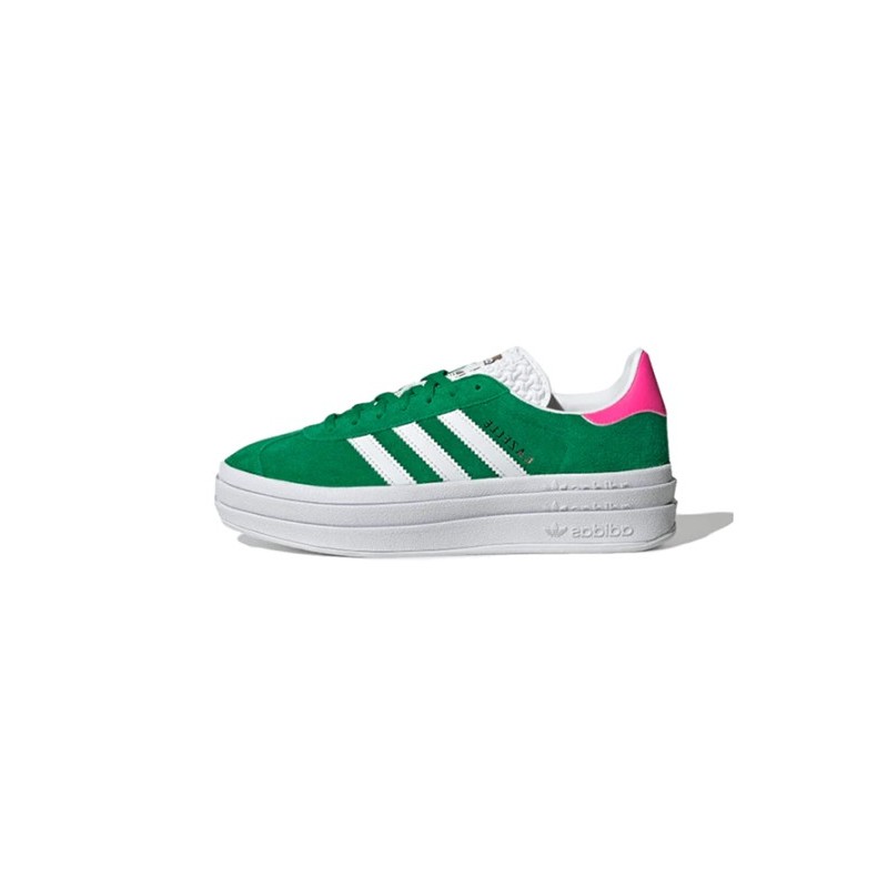 Adidas Gazzelle Bold - Green Lucid Pink