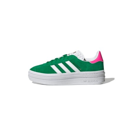 Adidas Gazzelle Bold - Green Lucid Pink
