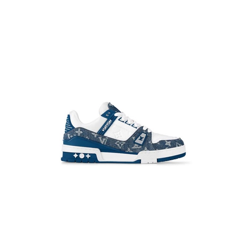 Louis Vuitton Trainer - Monogram Denim White Blue