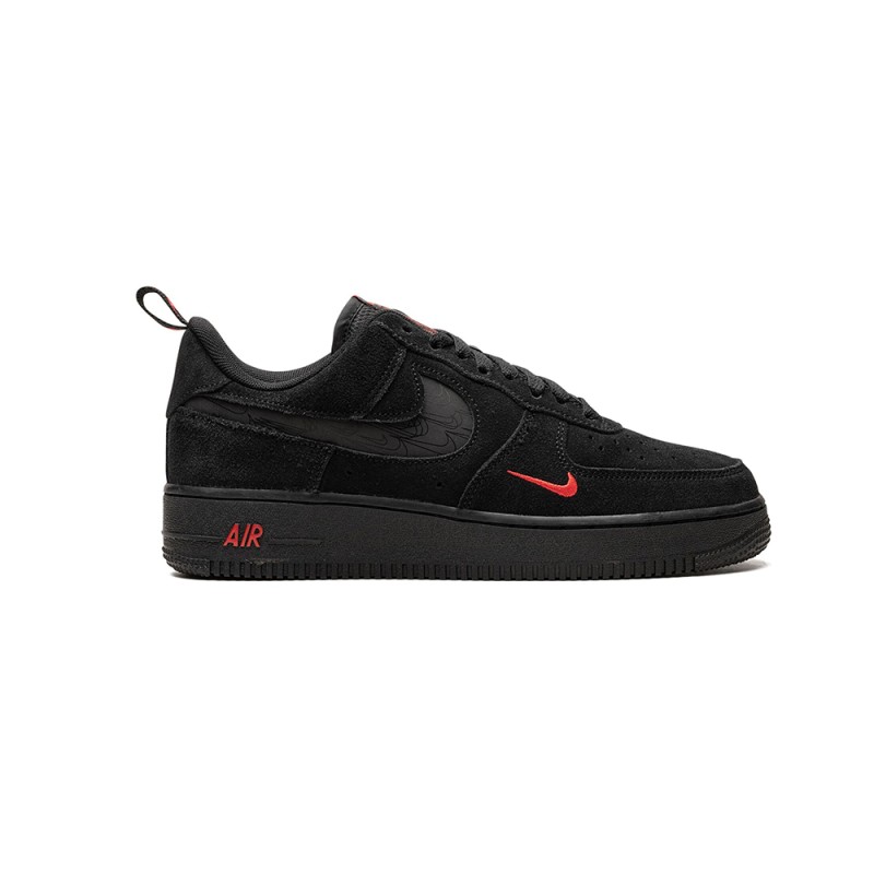 NIKE AIRFORCE 1 LOW - BLACK CRIMSON