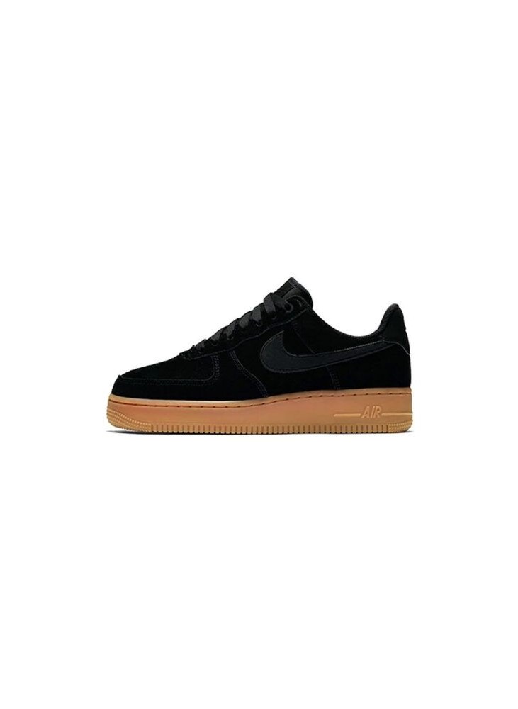 NIKE AIRFORCE PIEL - BLACK GUM