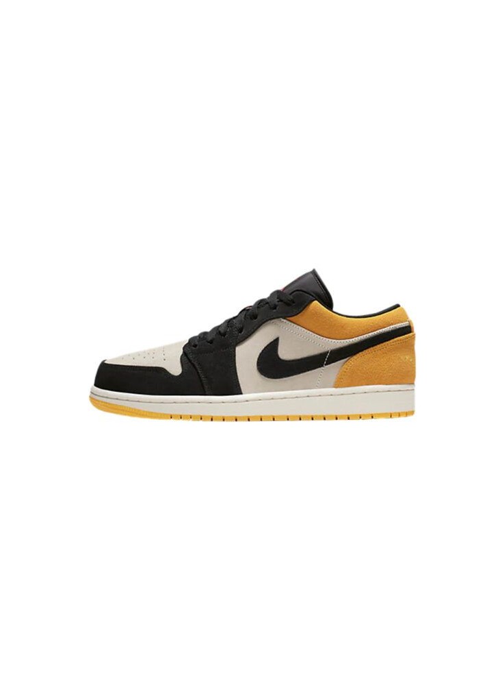 AIR JORDAN 1 LOW - SAIL UNIVERSITY GOLD BLACK