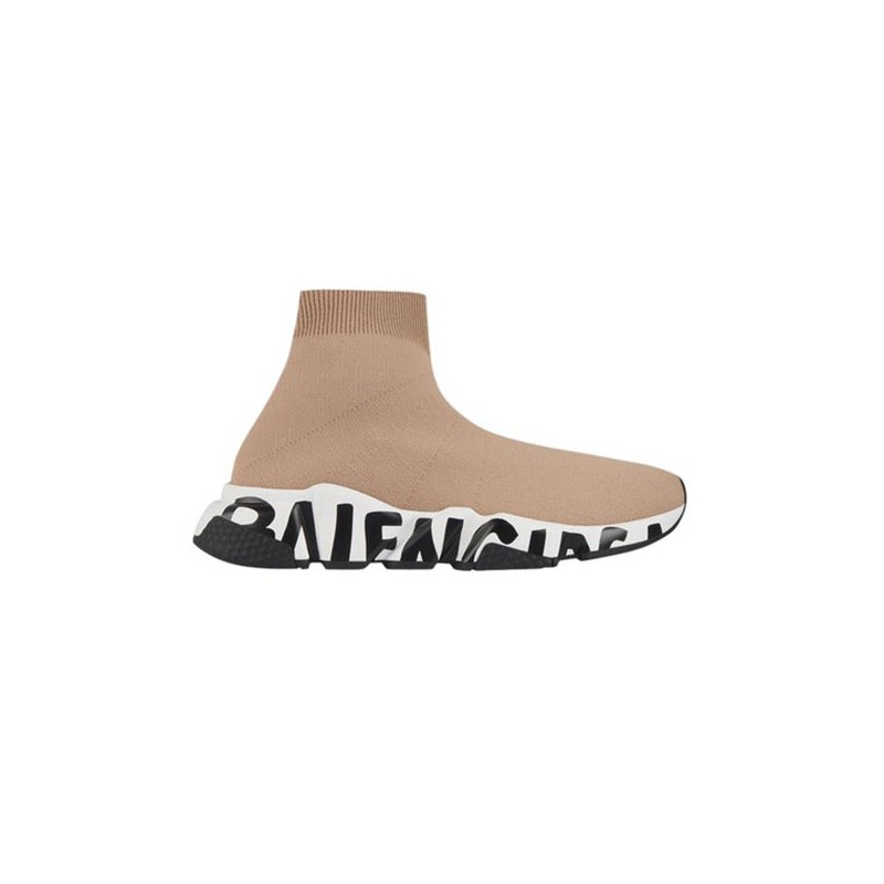 Balenciaga Speed Trainer - Graffiti Beige